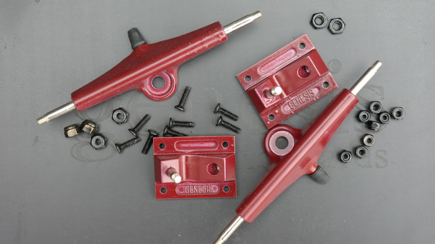 Merlot Genesis Trucks with LevelUp Bushings