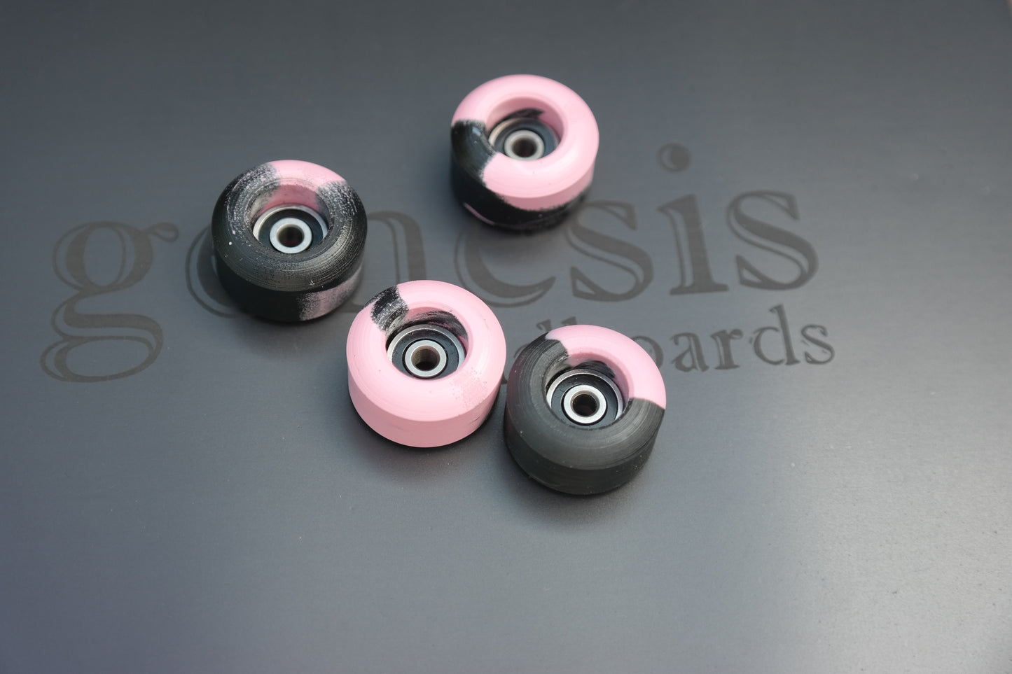 Pink & Black Swirls Industryfb Wheels