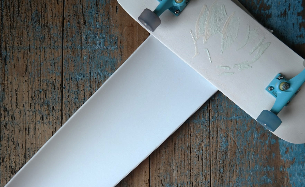 Handboard Top View White Foam Grip – genesis handboards