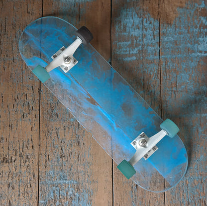 Clear Blue and White Assembled