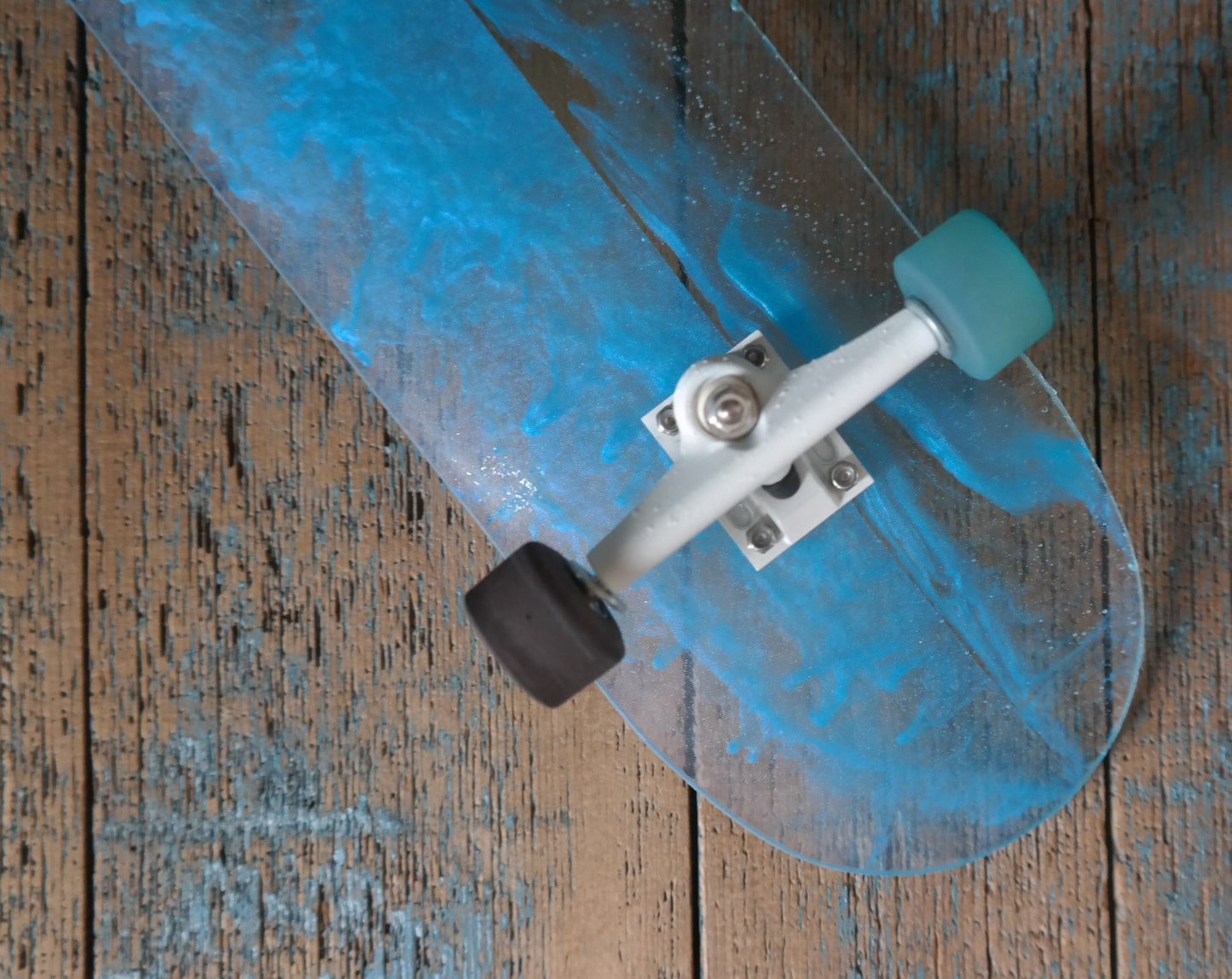 Clear Blue and White Assembled