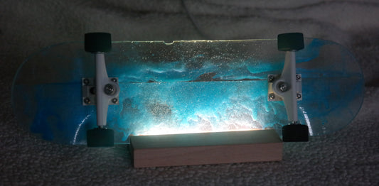 Clear Blue and White Assembled