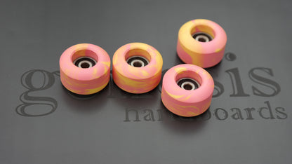 Pink &Yellow Swirl Industryfb Wheels