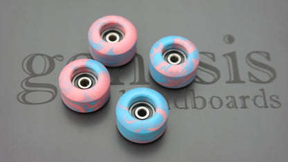 Blue & Pink Swirls Industryfb Wheels